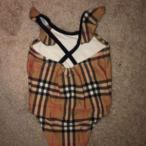 Burberry toddler one piece swim suit